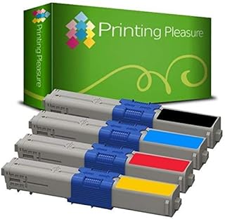 4 (FULL SET) Compatible Toner Cartridges for OKI C310dn C330dn C510dn C530dn C531 C531dn MC351 MC352dn MC361 MC361dn MC362dn MC561 MC561dn MC562dn C511 C511dn - Black/Cyan/Magenta/Yellow, High Yield