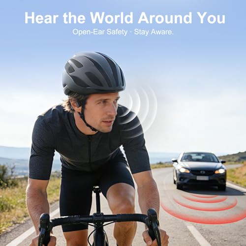 Image of IFECCO Bone Conduction Headphones Bluetooth 6.0 - IP67 Waterproof Bone Conduction Headphones with Mic,Wireless Open Ear Earbuds for Running Gym Walking Cycling (Black)