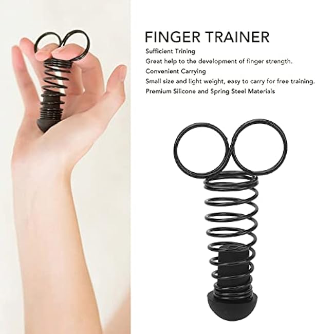 ZJchao Finger Trainer, Hand Grip Strengthener Exerciser Spring Finger for Training, Finger Stretcher Relieve Wrist Pain, Trigger Finger, Mallet Finger