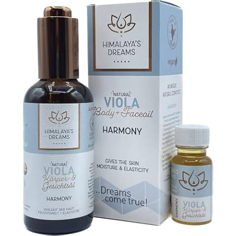 Himalaya´s Dreams VIOLA Körperöl, Gesichtsöl, Massageöl 100ml+20ml, herrliche Geschenke für Frauen Cover