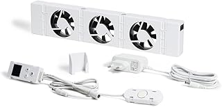 SpeedComfort Heizkörper Ventilator mit Control Sensor - Mono-Set (1x) - Bis zu 22% Energieeinsparung - Heizungsventilator Wärmepumpen-geeignet - Mehrere Geschwindigkeiten - Flüsterleise