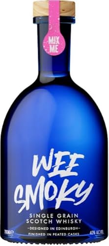 Wee Smoky Single Grain Scotch Whisky | 700ml | Smoky Whisky For Cocktails | Lightly-Peated Sweet Scotch | Scotland's Answer To Mezcal