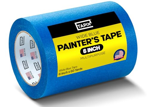 Wide Blue Painters Tape 6"x60Y, 3D Printing, Easy Remove