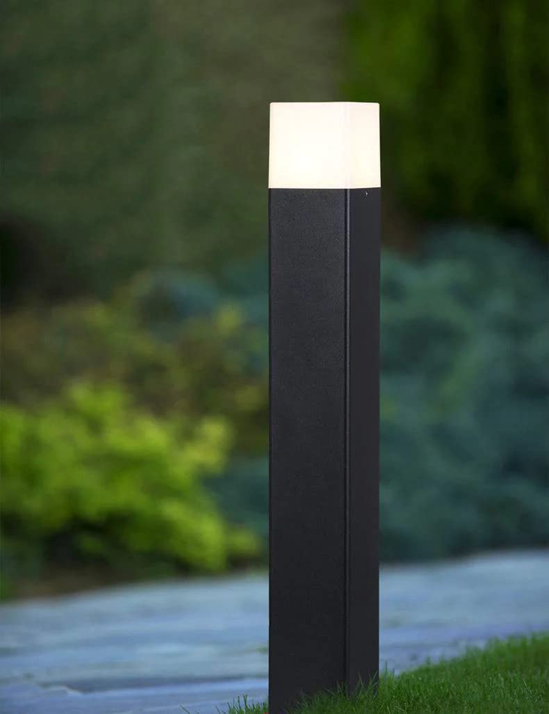 Keyplus Metal Bollard Outdoor 24 inch Pole Light for Home Decorative Exterior/Outdoor Light/Gate Light/Garden Lamp/Pillar Lamp/Gardner Lights, Grey (Pack of 1)-image-27
