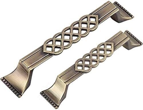 Hardware,pulls,Retro Drawer Dresser Handle Antique Copper Cabinet Handle Kitchen Cabinet Handle Furniture(128 mm)