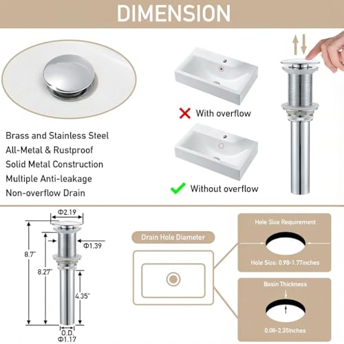 Image of AVSIILE LED Bathroom Sink Faucet, Chrome, Waterfall, Side Handle