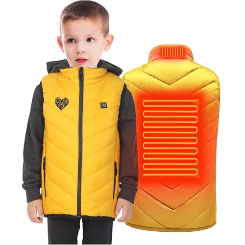 Boys Girls Heated Vest Kids Heating Gilet 2 Heating Zones Heated Jacket 3 Temperature Levels Body Warmer USB Waistcoat2