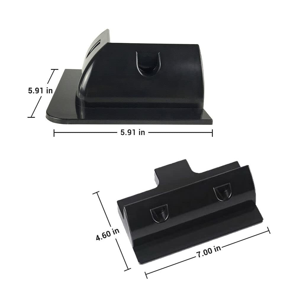 Juego de 7 soportes de montaje para panel solar con caja de glándula, color negro