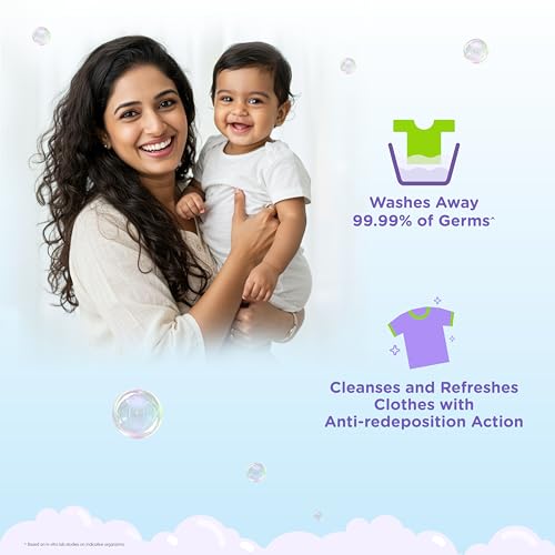 Image of Himalaya Sensitive Baby Laundry Detergent 500 ML | Fragrance-Free, For Sensitive Skin, Liquid (Pack of 2)