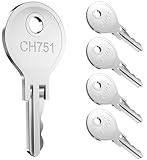 5 Pcs CH751 Key, Siapupy Universal CH751 replacement keys, RV keys for RV compartments, Campers, Storage Cabinets, Trailers, Controller Covers, Locks Carts Shells, Tool Boxes Carts, Silver