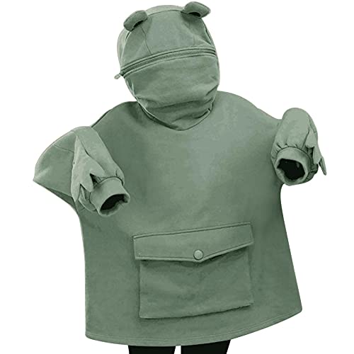 TLM Toys Frog Hoodie, sweat à capuche décontracté pour femme, sweat à capuche amusant grenouille brodée, sweat à capuche ample pour l'automne, l'hiver, les fêtes, décontracté Cover