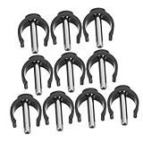Beavorty 10pcs Crutch Clamp Buckle Walker Clips for Walking Sticks for Canes and Crutches Easy to Install Locking Mechanism