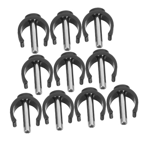 Beavorty 10pcs Crutch Clamp Buckle Walker Clips for Walking Sticks for Canes and Crutches Easy to Install Locking Mechanism