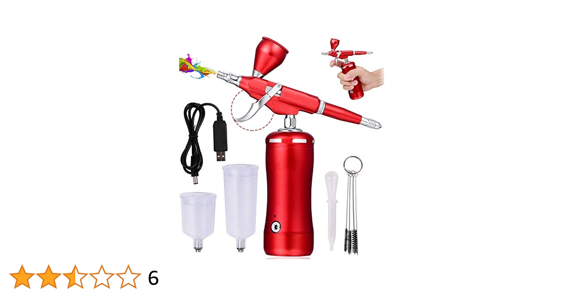 送料無料 エアブラシ 予備電池付き トリガー式 ダブルアクション オートスイッチ Amazon | エアブラシ トリガー式 コンプレッサー セット ダブル