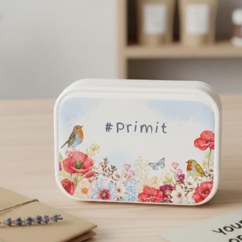 Image of PRIMIT Personalized Jewelry Box for Women & Girls - Travel Jewelry Organizer with Custom Name & Floral Design, Bridesmaid, Wedding, Anniversary (RedRose)