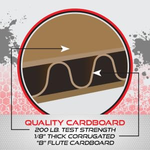 Image of Official USPSA /IPSC Cardboard Targets, Competition Torso, Silhouette Shooting, Cardboard Target. Made in USA