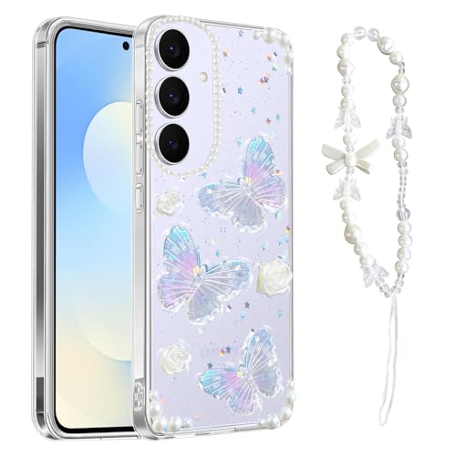 Coque Samsung S25 FE rigide en TPU souple premium et motifs perles durables