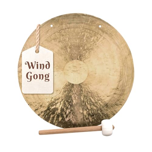 The Gong Shop Handcrafted Chinese Gong – Rich Wash & Deep Resonant Tones for Meditation, Sound...