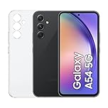 Samsung Galaxy A54 5G, Clear Cover inclusa, Smartphone Android, Display FHD+ Super AMOLED 6.4”, 8GB RAM e 256GB di memoria interna espandibile, Batteria 5.000 mAh, Awesome Graphite