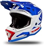 UFO PLAST Helm Echus Blau/Weiß/Rot XL