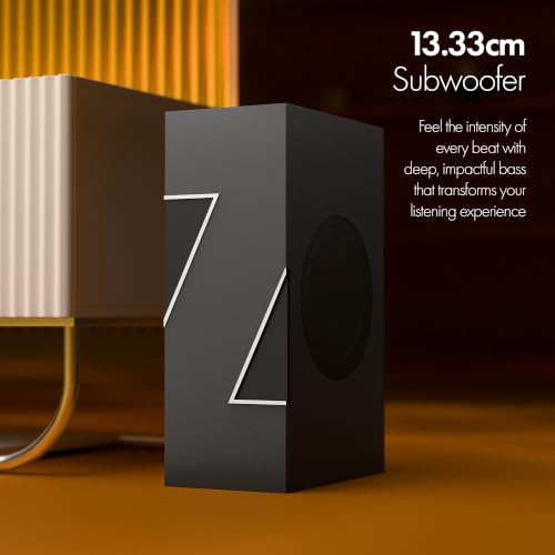 Image of Zebronics Juke Bar 501 Soundbar, 200W RMS, Virtual 5.1, Dual Drivers, 13.33cm Subwoofer, LED Indicator, BT v5.1, TV ARC, USB, AUX, Wall Mountable, Remote Control, Glossy Grill Design