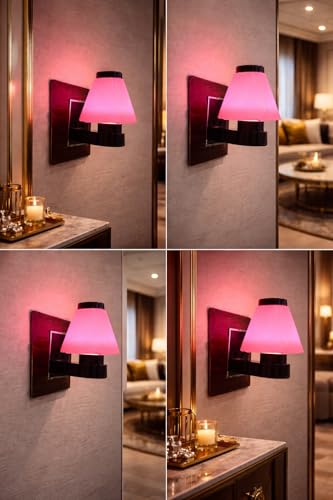 Image of GURUSOAMI Small lamp Type 2 Pin Night Lamp 0.5 Watt Plug & Play Bulb for Bedroom, Living Room, Zero Watt Light Direct Socket use for Night (Pink, 1)