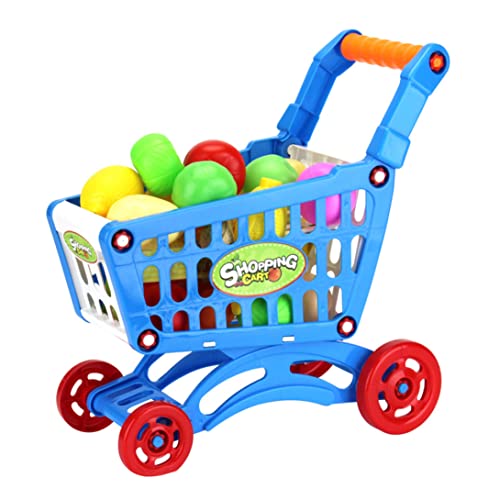 Supermarkt Einkaufsspielzeug, Mini Trolley Spielzeugset Abs Plastik Supermarkt Einkaufswagen Spielzeug mit 16 Prozent… – Bild 7