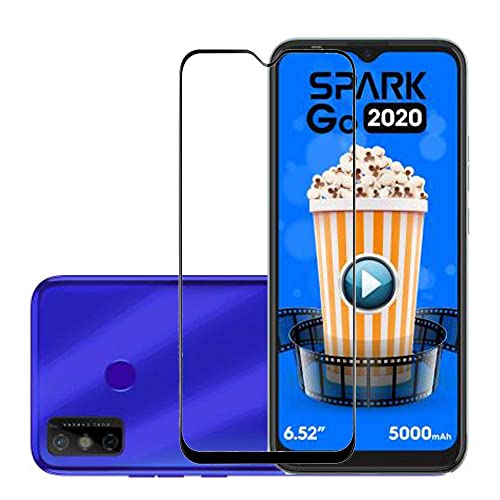 Image of HD Tempered Glass Screen Protector Compatible For Tecno Spark GO 2024 With Edge To Edge Coverage And Easy Installation Kit
