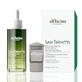 Saw Palmetto Hair Growth Serum for Thinning – Clinically Tested, Helps Reduce Shedding Up to 61%, Promotes Thicker Fuller-Looking Results, Advanced Scalp Treatment with Caffeine & Biotin