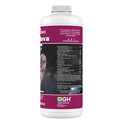 General Hydroponics Floranova Bloom, One-Part Nutrient, 1 Quart #TOP1
