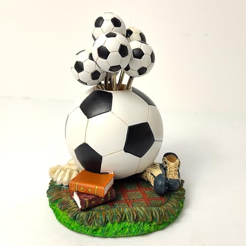 Fashion Football/soccer ball Style Snack Fork Fruit Fork Ornament Decoration 6 Forks (Football)