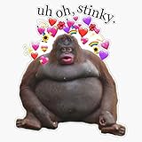 Uh Oh Stinky ; Sticker Vinyl Waterproof Sticker Decal Car Laptop Wall Window Bumper Sticker 5'