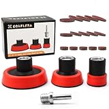 1' 2' 3' Hook and Loop Backing Pad with 90PCS Sanding Discs - Angle Grinder Attachments with 5/8-11 Threads, Sanding Pad for Wood Sanding Buffing Polishing (80/120/240/320/600 Grit)