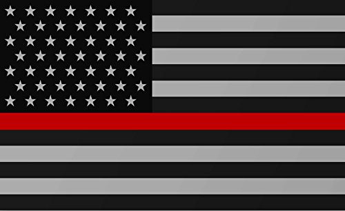Flexible Magnets U.S. American Flag Car Magnet with Red Line - 4 X 6.5 - Weather and UV Resistant from