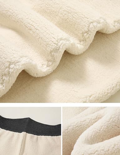 ZGZZ7 Men's Winter Thicken Sherpa Lined Long Johns Thermal Fleece Base Layer Underwear Bottoms3