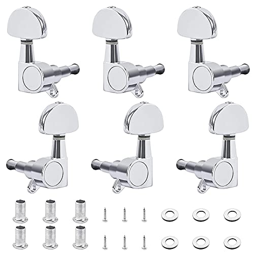 KSHQU 6pcs Guitare Accordeurs Clés Chevilles Mécaniques Mécanique Tuners pour Acoustique Touches De RéGlage 3L3R… - Les Beatles, Paul McCartney, John Lennon, RIngo Starr, George Harrison KSHQU 6pcs Guitare Accordeurs Clés Chevilles Mécaniques Mécanique Tuners pour Acoustique Touches De RéGlage 3L3R…