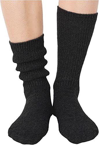 Sockfun Novelty Slouch Socks For Women Girls, Scrunch Socks Women, Cotton Long High Tube Socks Black #TOP3