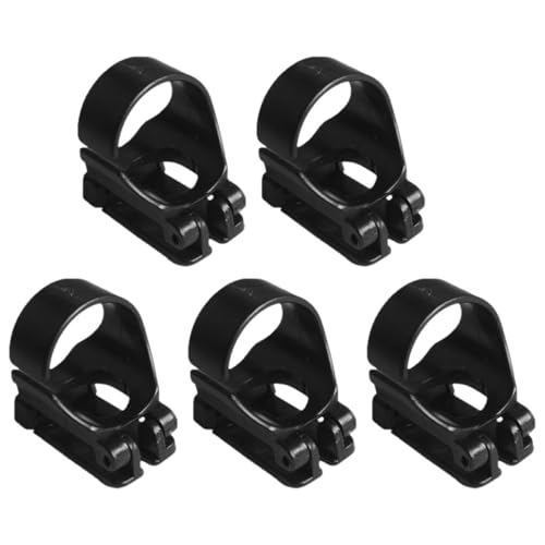 GOOHOCHY Sujetadores Aplicables para Tubo de Snorkel de Silicona 5 Piezas Clips Resistentes y Compactos para Buceo Soporte Seguro para Correa de Snorkel Adulto