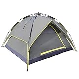 YKS Tienda de Campaña Impermeable para 3-4 Personas Sistema de Montaje Automático