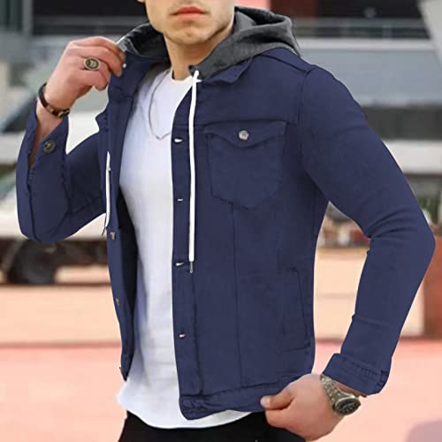 Chaqueta vaquera hombre corte ajustado para el entretiempo casual 2