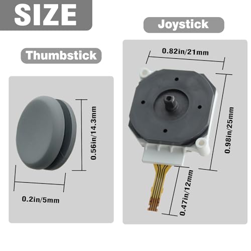 Image of SunDiss Joystick replacement for Nintendo 2DS 3DS 3DS XL Analog Thumb Stick Joystick with Circle Pad Cap And Repair Tools (1 Pack)