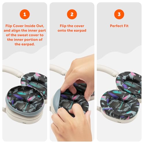 Image of WC SweatZ XM5 - Patented Earpad Sweat Covers for Sony WH1000XM5