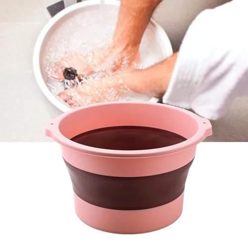 Tina Plegable para Baño de Pies con Masaje Rosa miniatura 2