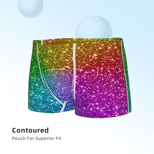 Boys' Cotton Boxer Brief Soft Underwear-Colorful Glitter4