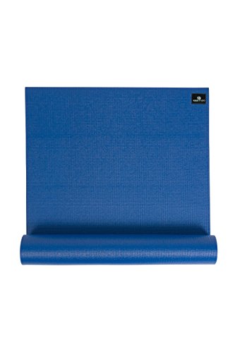 Yoga Studio - Esterilla de yoga unisex de 6 mm con base antideslizante, color azul, 183 cm x 61 cm, 6 mm, 6 mm, color azul