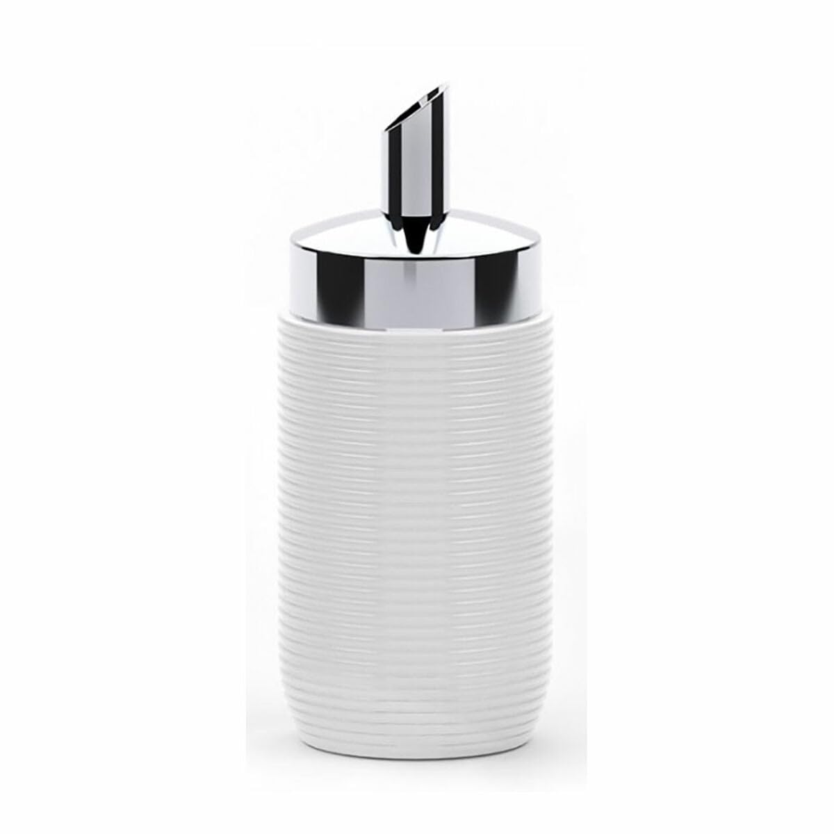 Valira Zuckerspender, Porzellan, Weiß/Chrom, 300 ml, Gedrückt oder Gegossen, Spender, Zucker