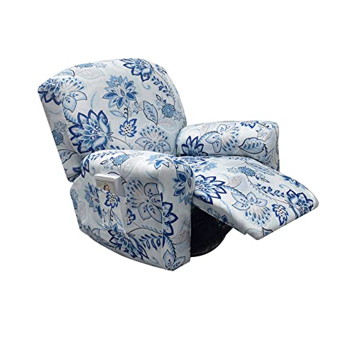 Image of Eco-Ancheng Recliner Slipcovers 4-Pieces Lazyboy Recliner Covers Recliner Couch Covers Recliner Chair Cover Non Slip Reclining Slipcovers with Storage Pockets Furniture Protector for Living Room