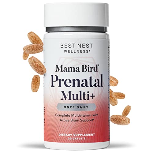 Mama Bird Prenatal Vitamins, Methylfolate (Folic Acid), Methylcobalamin, Natural Whole ...