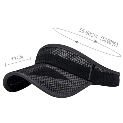 Image of Outdoor Sport Cap Wide Brim UV Protection Breathable Adjustable Baseball Cap for Beach Golf Running Tennis
