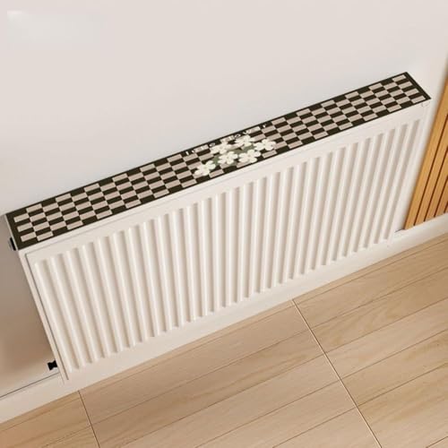 Eawfgtuw 4 manicotti per tubi del radiatore, 15 mm x 200 mm/300 mm/500 mm, coperture in plastica, correttori per radiatori, accessori per riscaldamento domestico, nero e bianco (bianco, 300 mm)